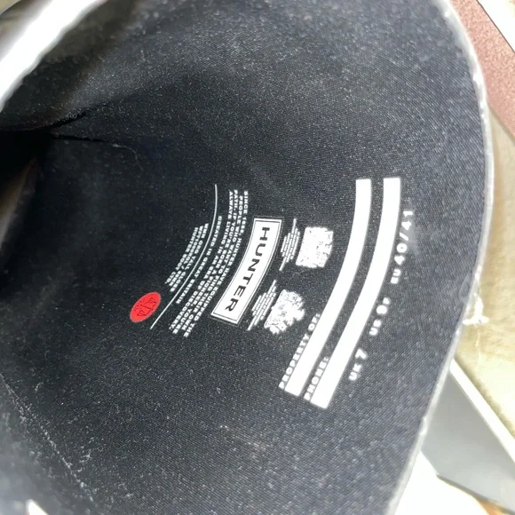 Hunter Original Tall Gloss Rain Boots Black Women’s - Picture 11 of 12